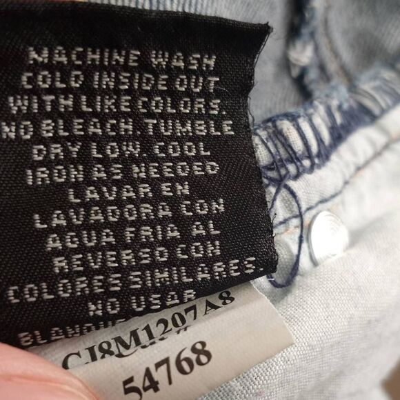 1822 DENIM TAYLOR DISTRESSED CUFFED JEANS SZ.14 EUC - Picture 5 of 6